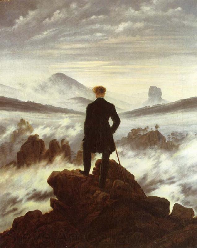 Caspar David Friedrich The walker above the mists Spain oil painting art